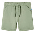Vidaxl kindershorts met trekkoord 92 lichtkaki