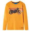 Vidaxl kindershirt met lange mouwen 104 okerkleurig