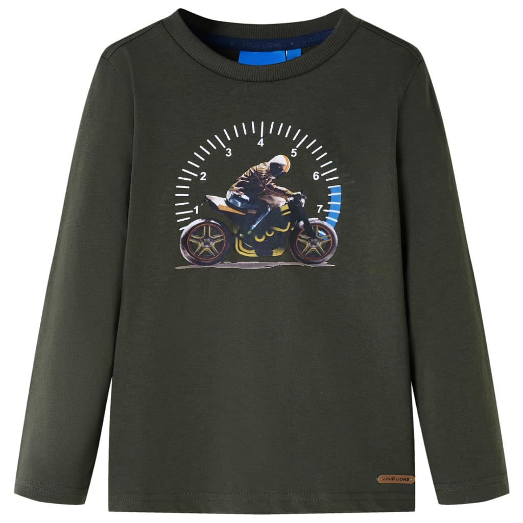 Vidaxl kindershirt met lange mouwen 128 kakikleurig