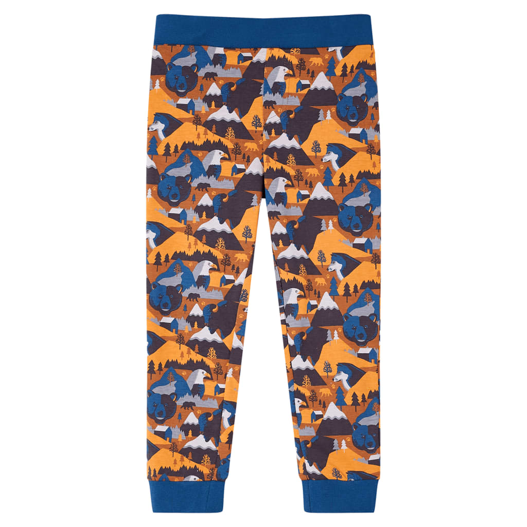 Vidaxl kinderpyjama met lange mouwen 116 cognackleurig