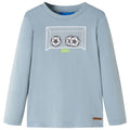 Vidaxl kindershirt met lange mouwen 104 lichtblauw