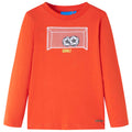 VidaXL Kindershirt met lange mouwen 128 feloranje