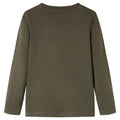 Vidaxl kindershirt met lange mouwen 128 kakikleurig
