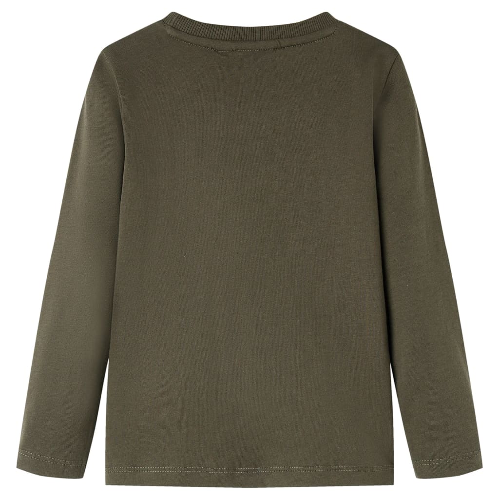 Vidaxl kindershirt met lange mouwen 128 kakikleurig