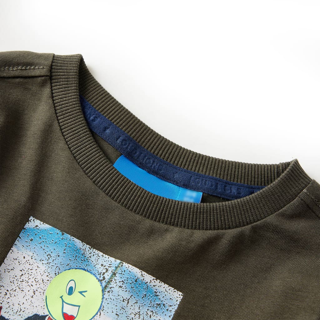 Vidaxl kindershirt met lange mouwen 140 kakikleurig