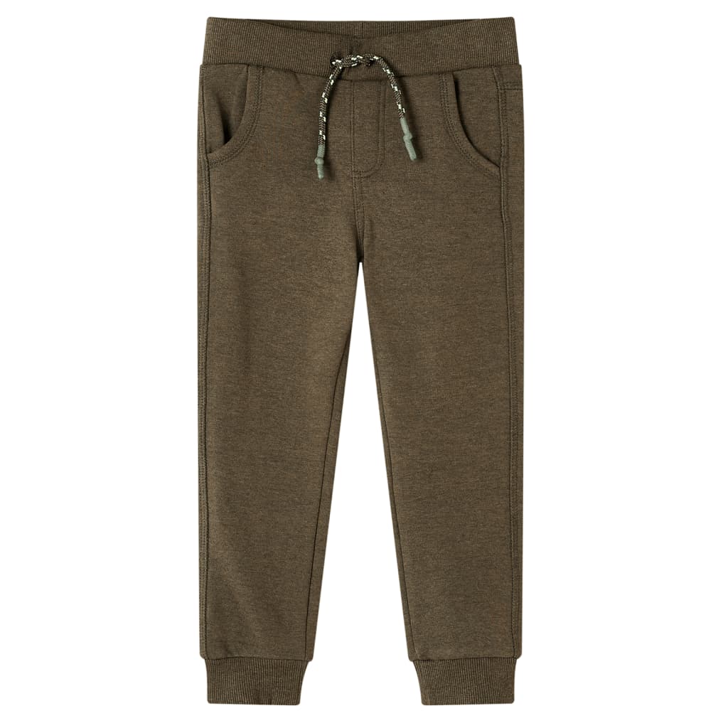 Vidaxl kinderjoggingbroek 116 gemêleerd kakikleurig