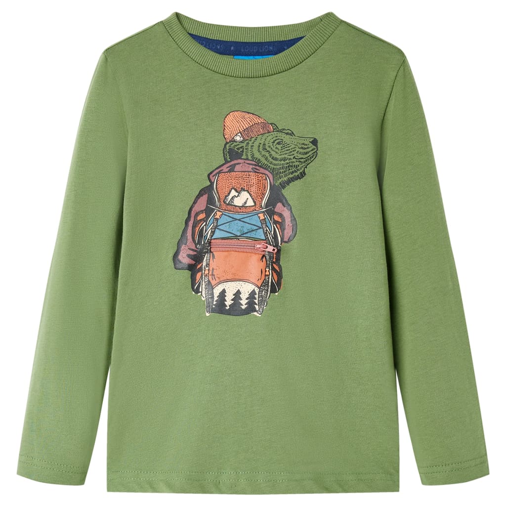 Vidaxl kindershirt met lange mouwen 128 lichtkakikleurig