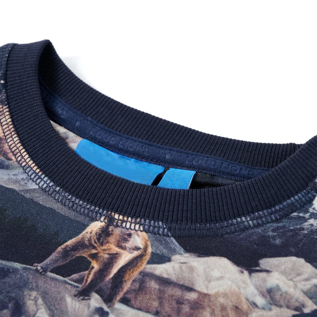 Vidaxl kindertrui 128 marineblauw