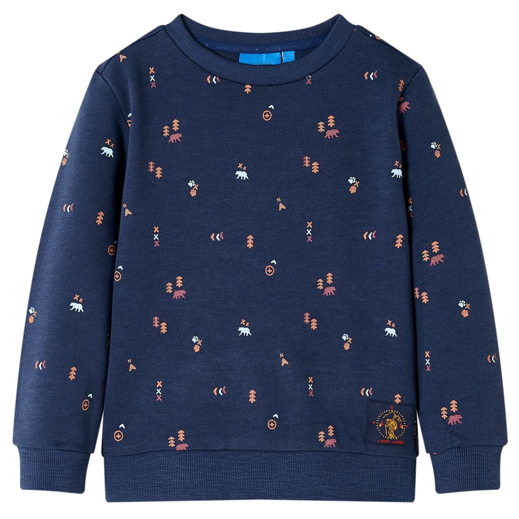 Vidaxl kindertrui 92 gemêleerd marineblauw