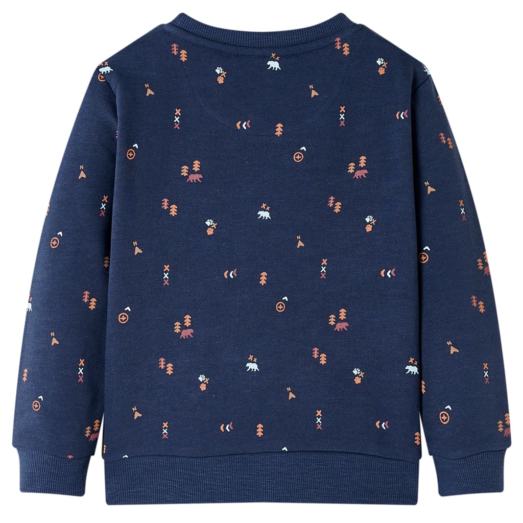Vidaxl kindertrui 92 gemêleerd marineblauw