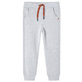 VidaXL Kinderjoggingbroek 116 gemêleerd grijs