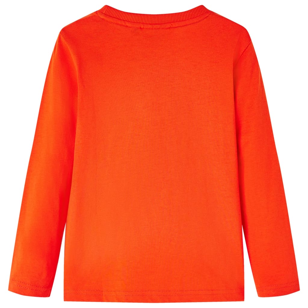 Vidaxl kindershirt met lange mouwen 128 felroranje