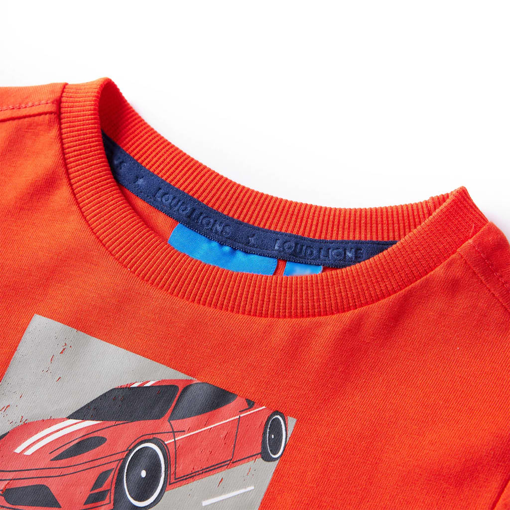 Vidaxl kindershirt met lange mouwen 128 felroranje