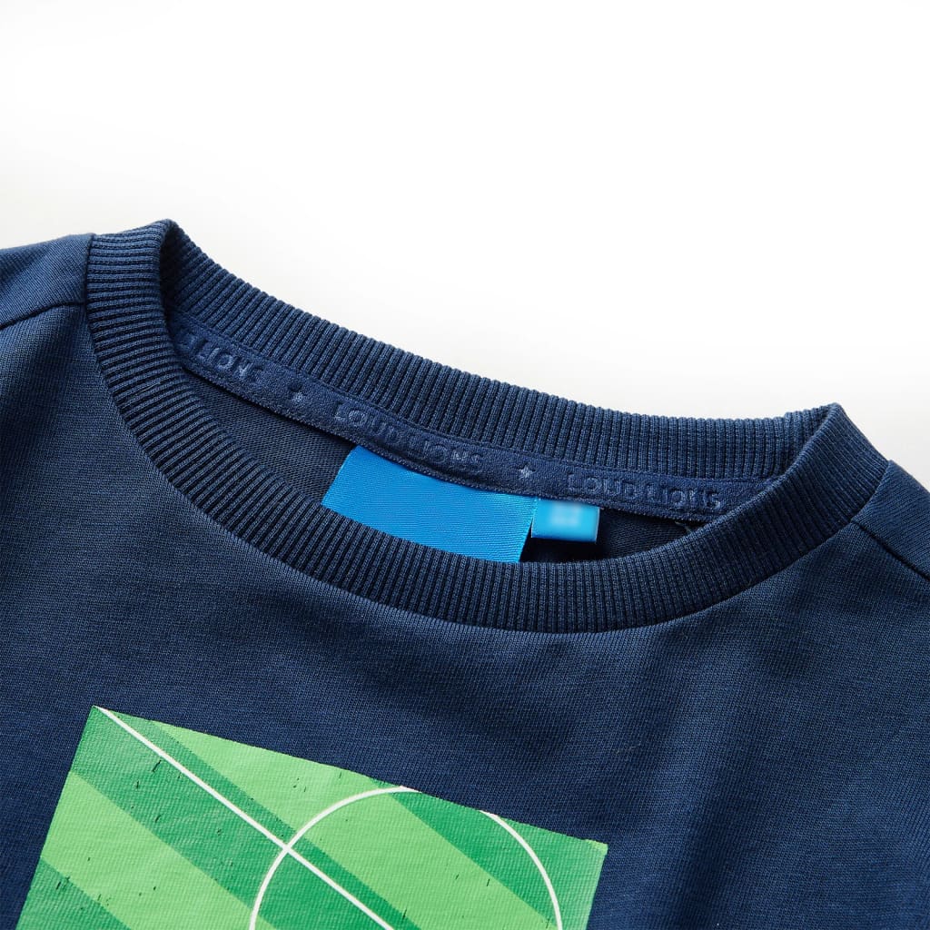 Vidaxl kindershirt met lange mouwen 116 marineblauw