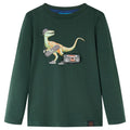 Vidaxl kindershirt met lange mouwen 116 donkergroen