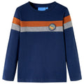 Vidaxl kindershirt met lange mouwen 104 marineblauw