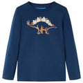 Vidaxl kindershirt met lange mouwen 116 marineblauw
