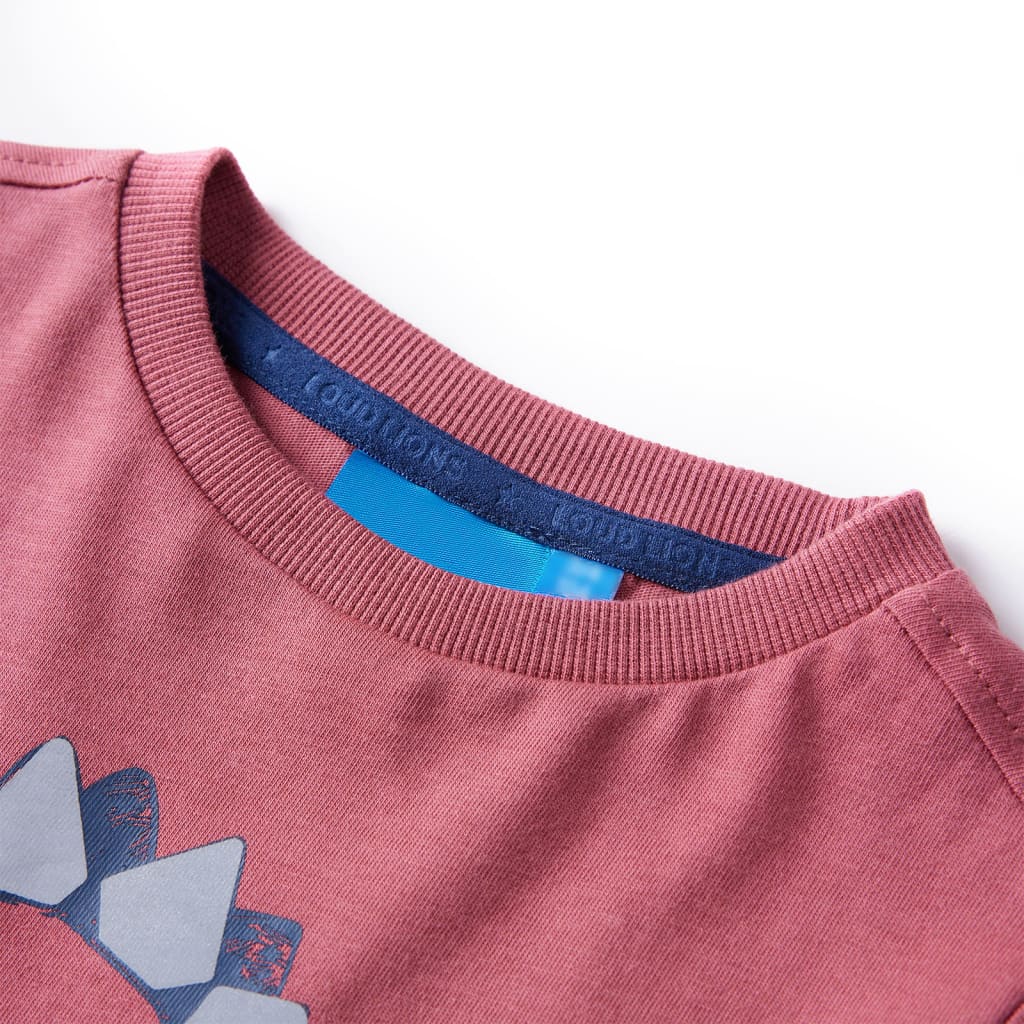 Vidaxl kindershirt met lange mouwen 128 donkerrood