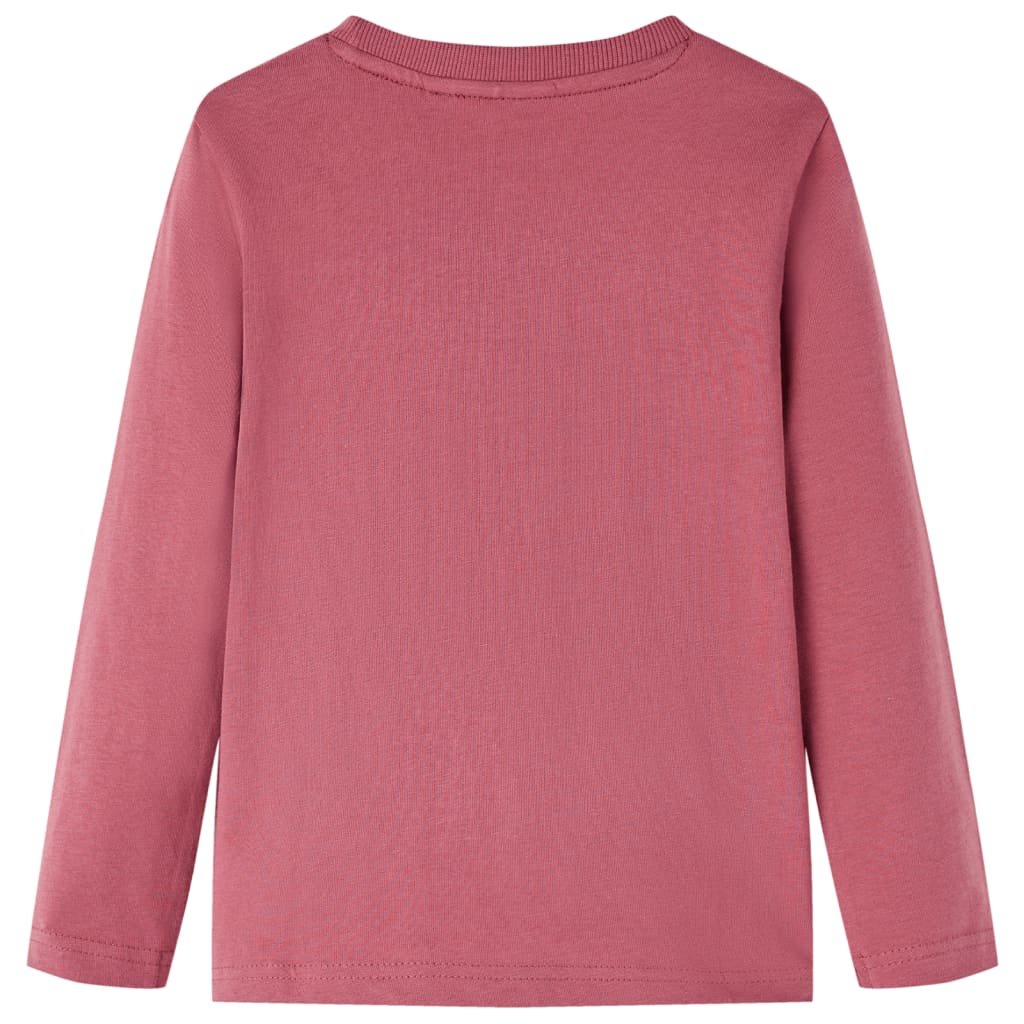 Vidaxl kindershirt met lange mouwen 140 donkerrood