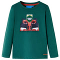 Vidaxl kindershirt met lange mouwen 116 groen