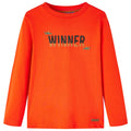 Vidaxl kindershirt met lange mouwen 116 felroranje