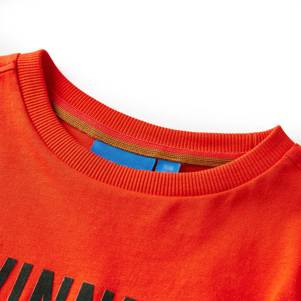 Vidaxl kindershirt met lange mouwen 116 felroranje