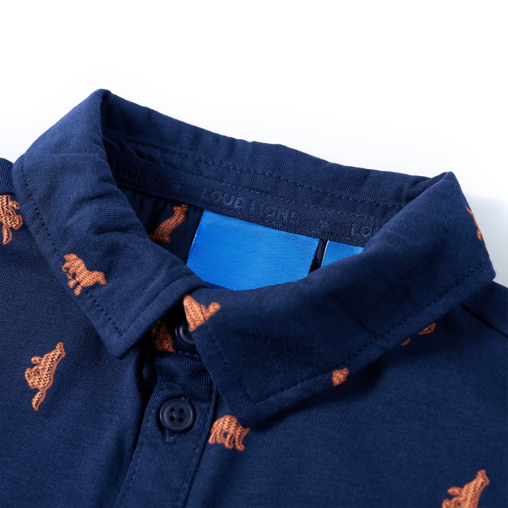 Vidaxl kindershirt 128 marineblauw