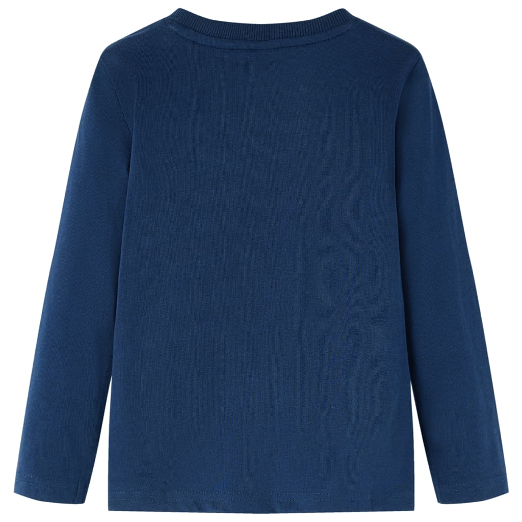 Vidaxl kindershirt met lange mouwen 116 marineblauw