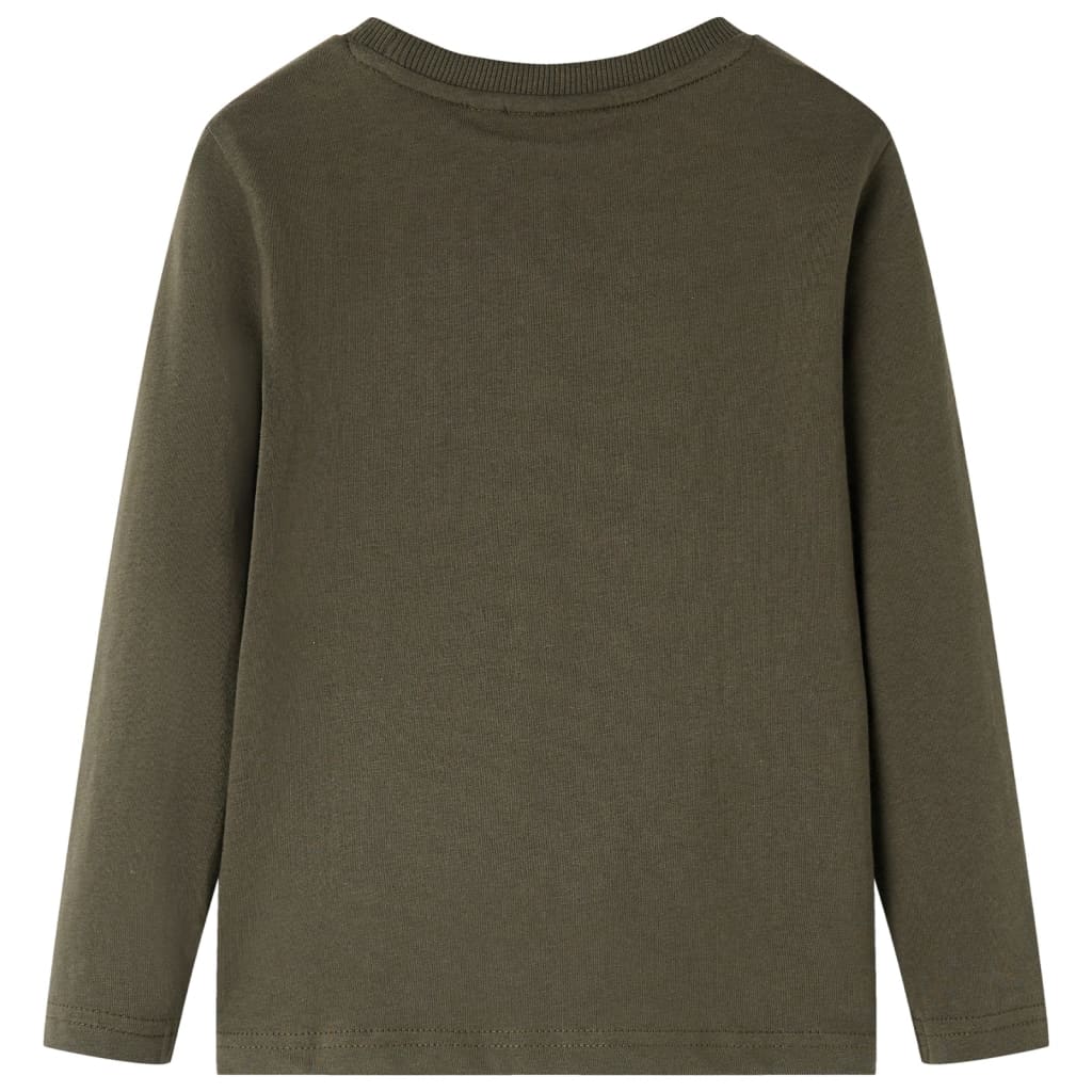 Vidaxl kindershirt met lange mouwen 128 kakikleurig