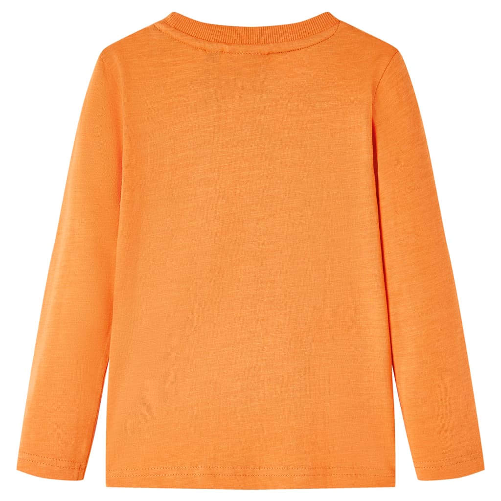 Vidaxl kindershirt met lange mouwen 116 donkeroranje