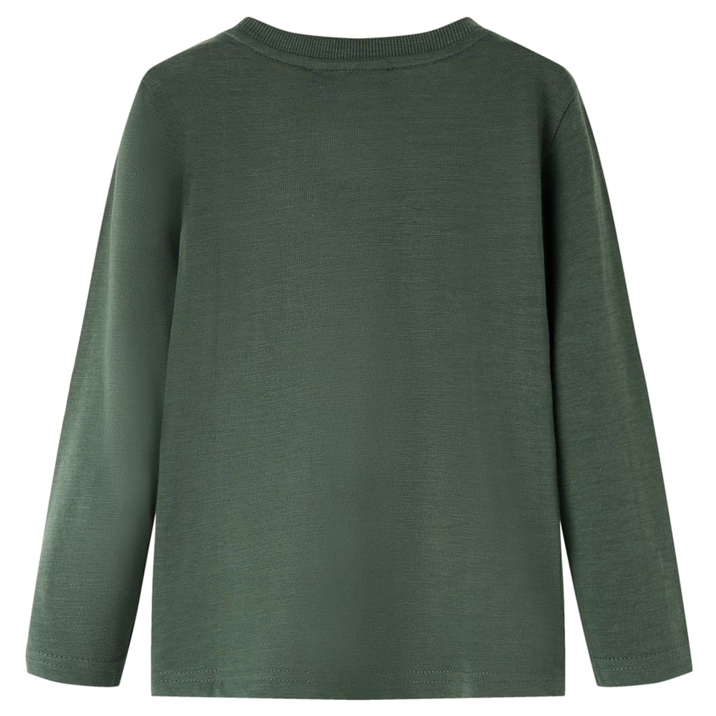 Vidaxl kindershirt met lange mouwen 116 donkergroen