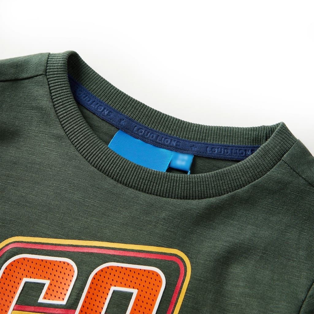 Vidaxl kindershirt met lange mouwen 116 donkergroen