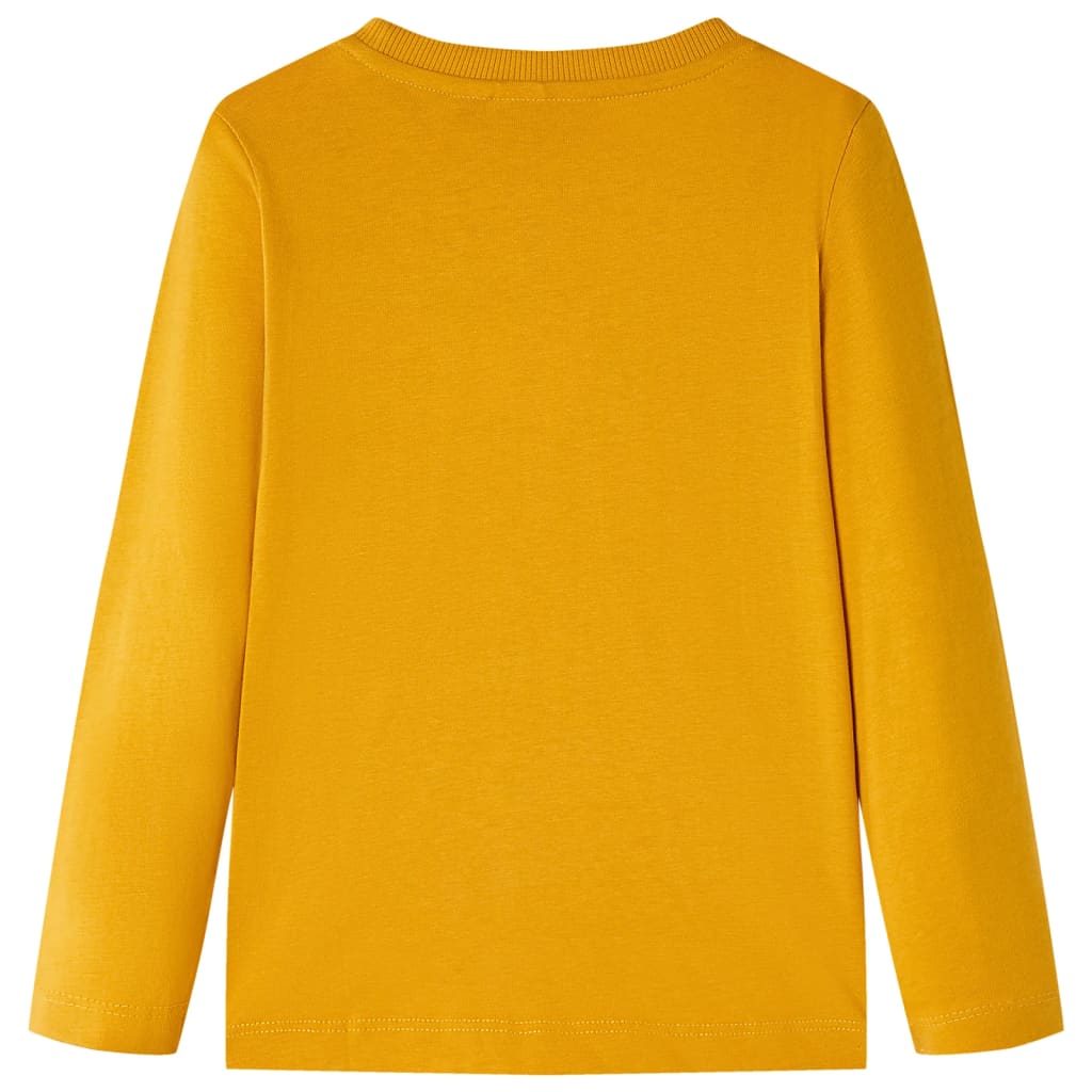Vidaxl kindershirt met lange mouwen 116 okerkleurig
