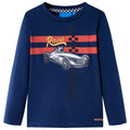Vidaxl kindershirt met lange mouwen 104 marineblauw
