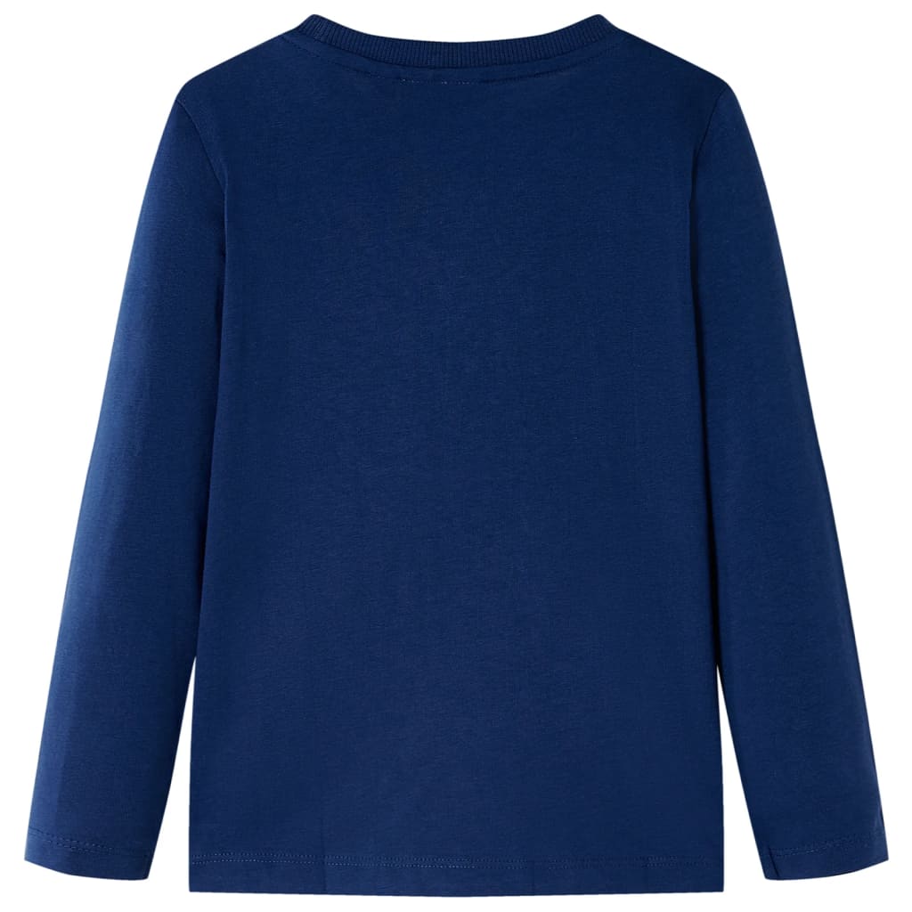 Vidaxl kindershirt met lange mouwen 104 marineblauw