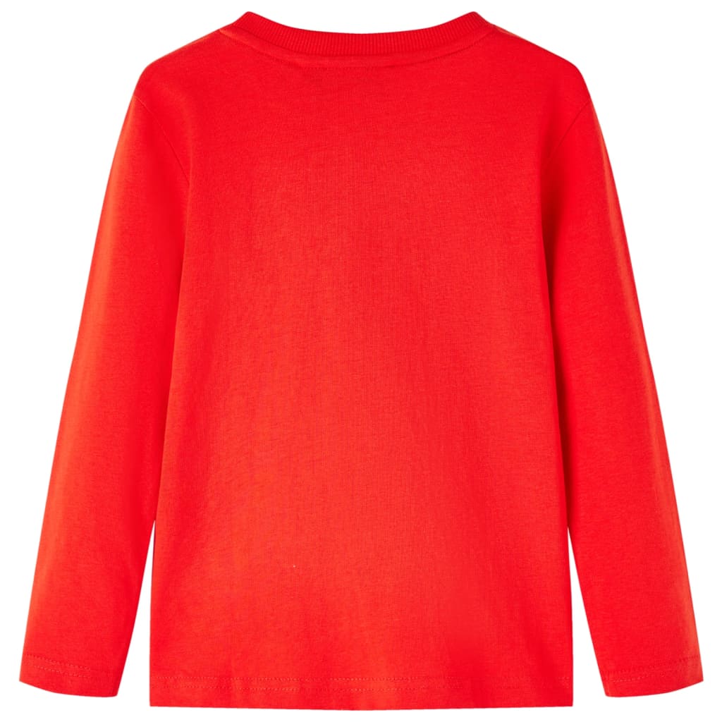 Vidaxl kindershirt met lange mouwen 116 rood