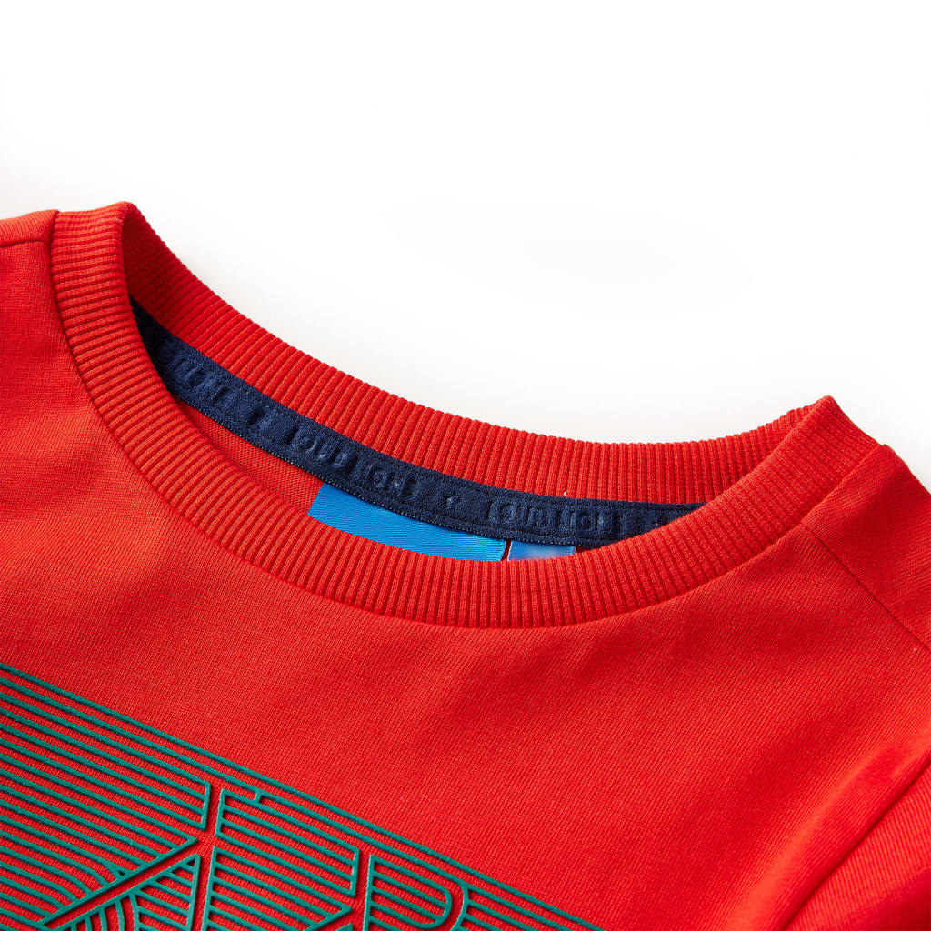 Vidaxl kindershirt met lange mouwen 128 rood