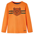 Vidaxl kindershirt met lange mouwen 92 donkeroranje