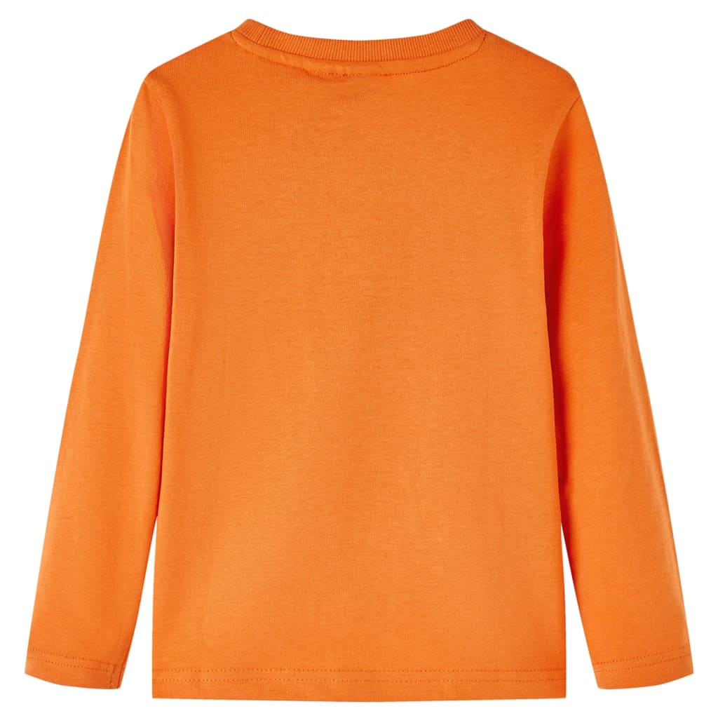 Vidaxl kindershirt met lange mouwen 92 donkeroranje