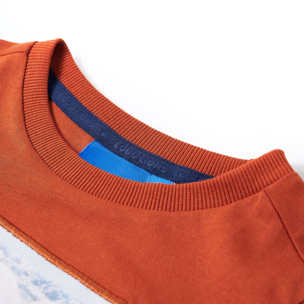 Vidaxl kindershirt met lange mouwen 104 lichtroestkleurig