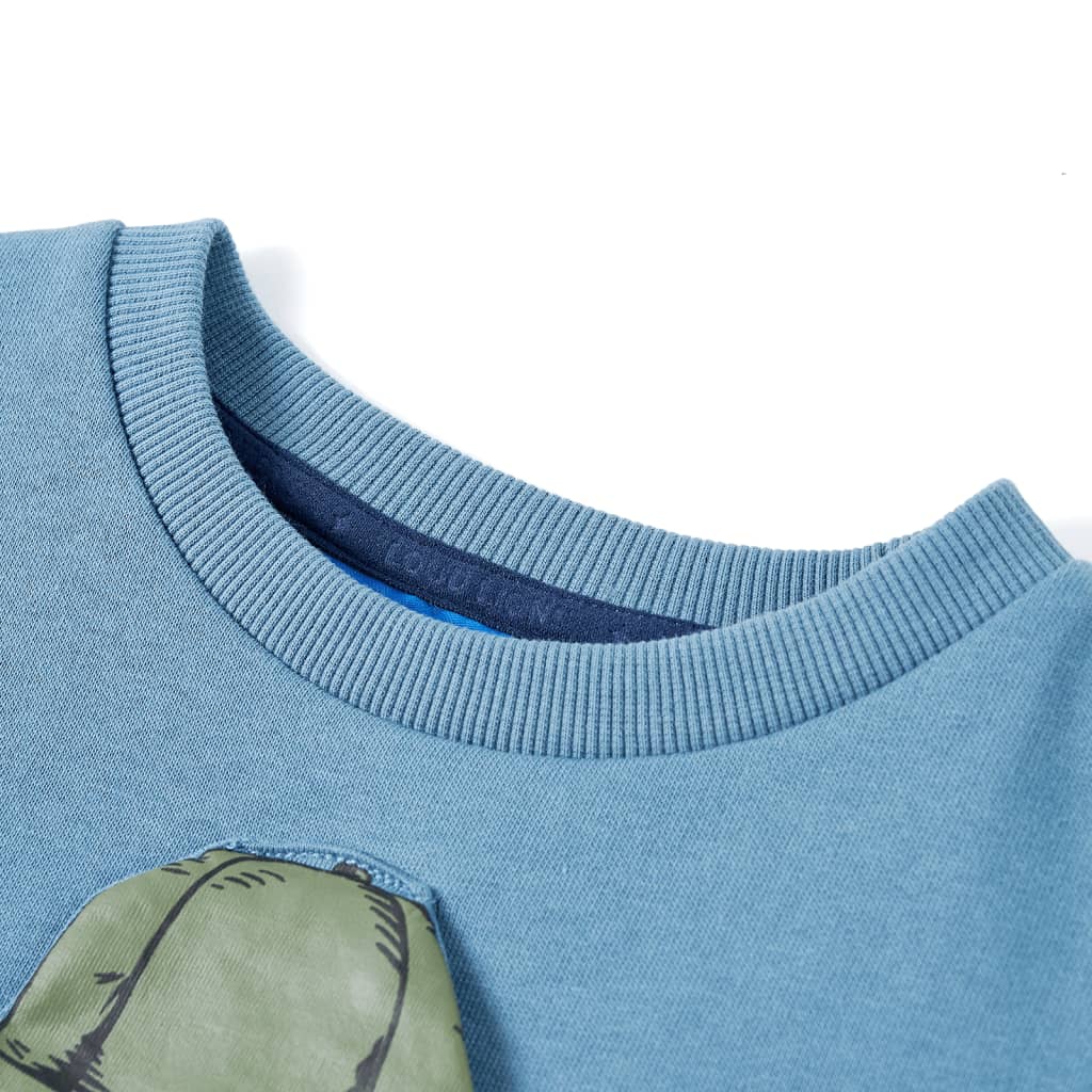 Vidaxl kindertrui 128 middelblauw