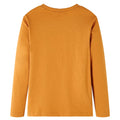 Vidaxl kindershirt met lange mouwen 104 donkerokerkleurig
