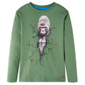 Vidaxl kindershirt met lange mouwen 104 lichtkakikleurig