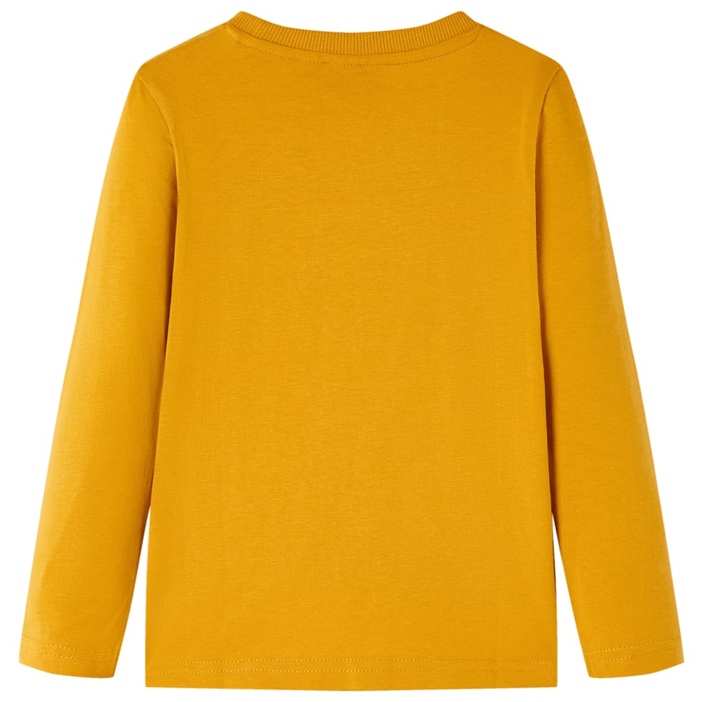 Vidaxl kindershirt met lange mouwen 104 okerkleurig