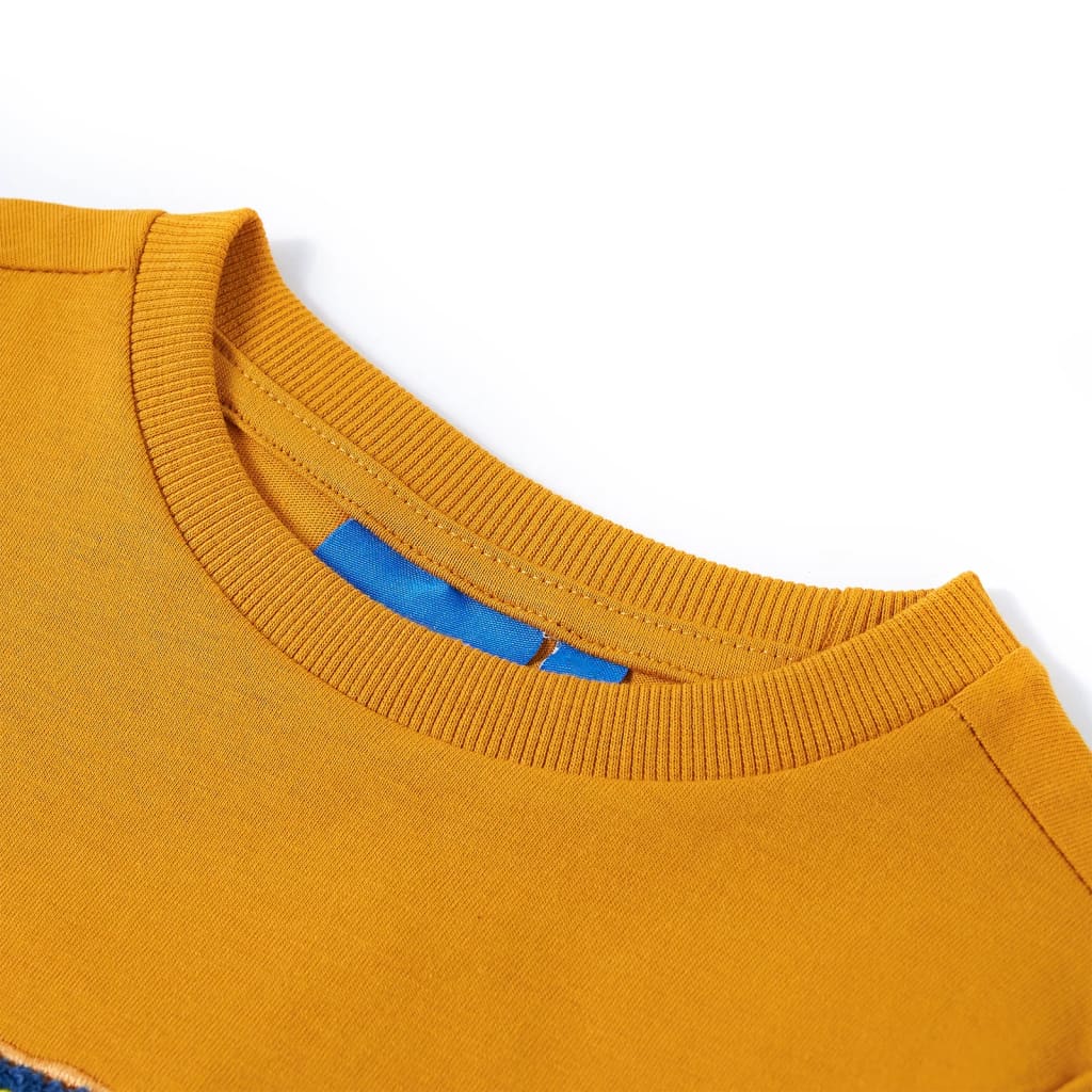 Vidaxl kindershirt met lange mouwen 104 okerkleurig