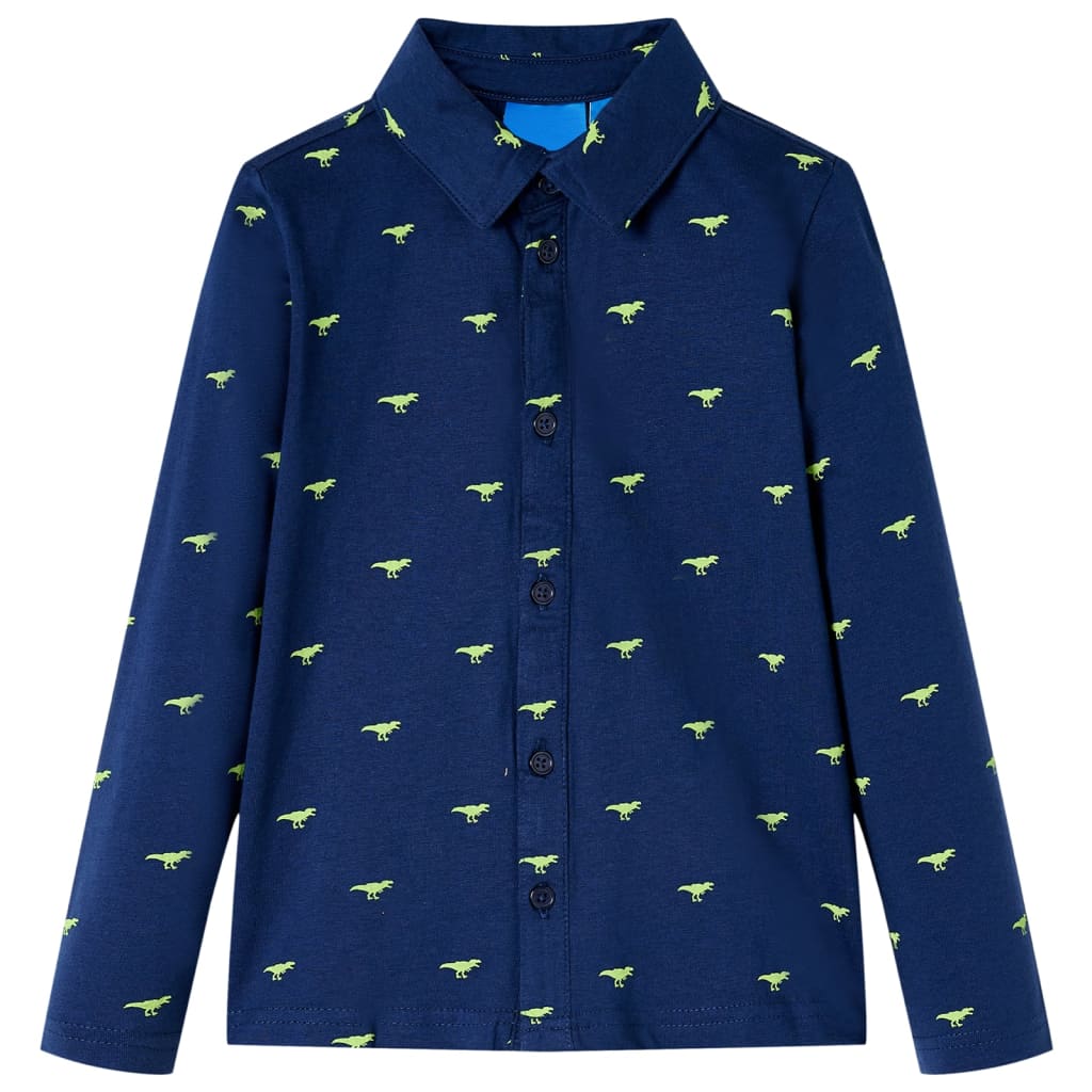 Vidaxl kindershirt 104 marineblauw