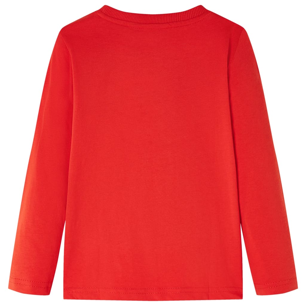 Vidaxl kindershirt met lange mouwen 128 rood