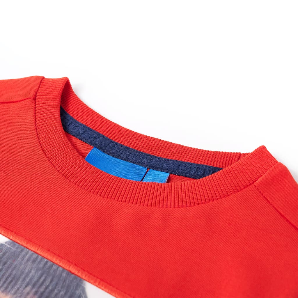 Vidaxl kindershirt met lange mouwen 128 rood