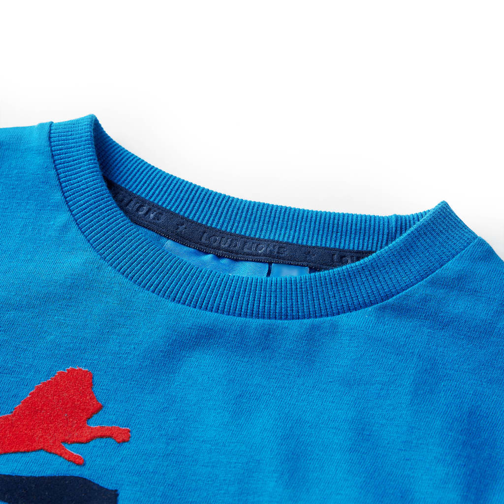 Vidaxl kindershirt met lange mouwen 116 kobaltblauw