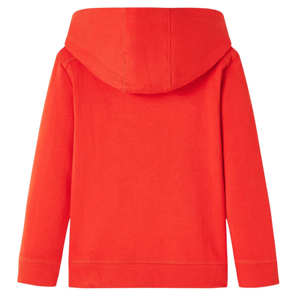 Vidaxl kindertrui met capuchon 140 rood